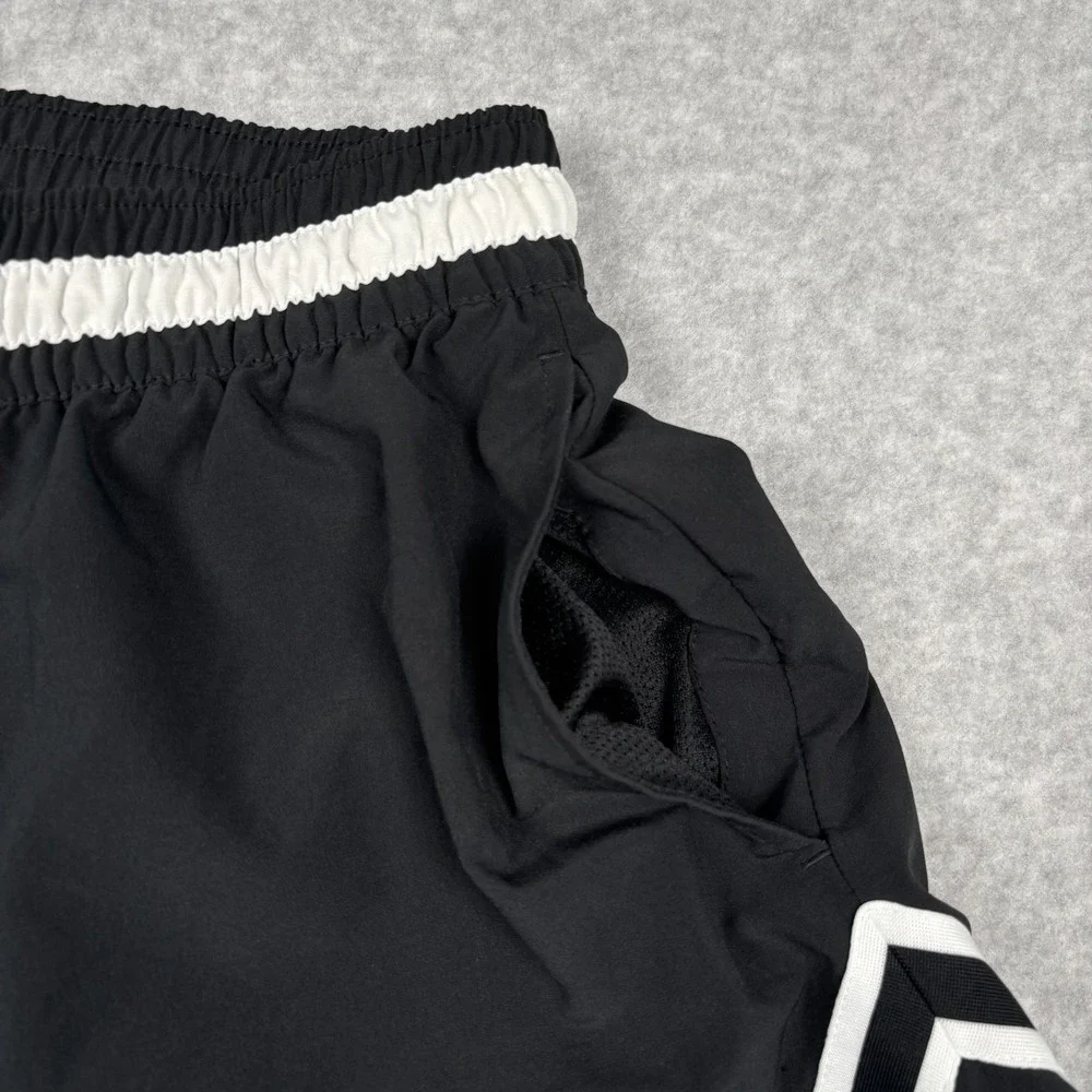 Jordan Dri-FIT Men's Athletic Shorts White Black Diamond Drawstring Small Logo